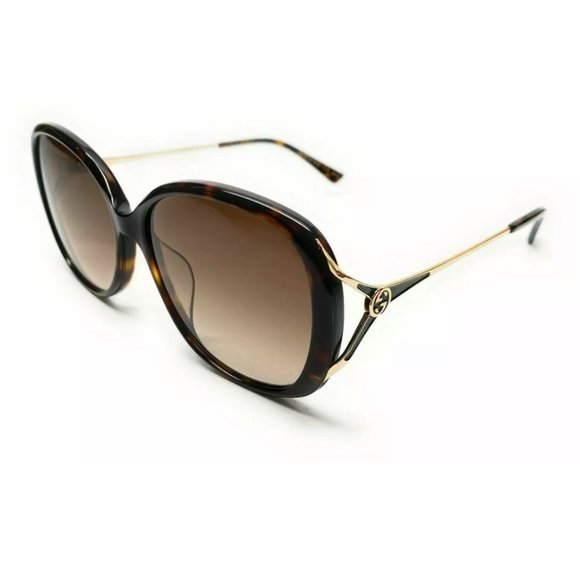 Gucci Women's Havana Brown Gradient Sunglasses - Picture 1 of 3
